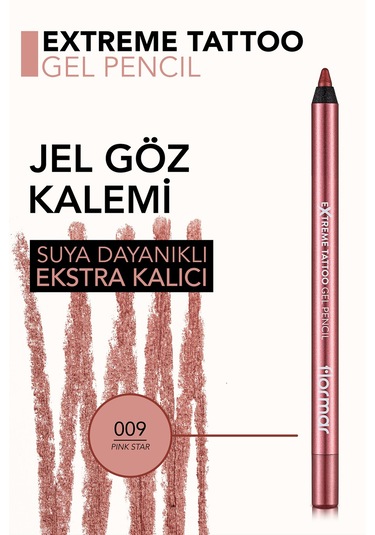 Flormar Işıltılı Kalıcı Göz Kalemi (TURUNCU) - Extreme Tattoo Gel Pencil - 008 Orange Pop - 8682536041157
