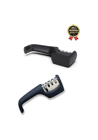 Profesyonel Ergonomik Pratik Keskin Paslanmaz Çelik Şef Mutfak 3 Kademeli Kolay Bıçak Bileme Aleti