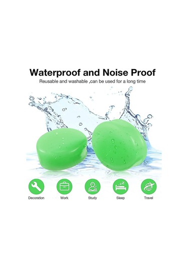 Uyku İçin Kulak Tıkacı Yumuşak Yeniden Kullanılabilir Kalıplanabilir Silikon Tıkaçlar Bull