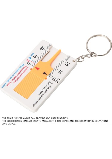 Geeroyoo Plastik Lastik Derinlik Ölçer 0-20mm, Keskin Ölçekli, Dayanıklı, Kolay Kullanıma Uygun, Doğru Okumalar Sağlar