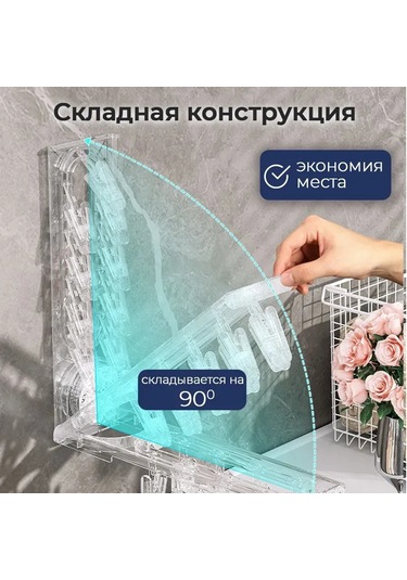 Vkemall Katlanabilir Askı Kurutucu, 9 Klipsli, Şeffaf Koyu Gri, Plastik Malzeme, 1 Adet 27x10x11 Cm Gri