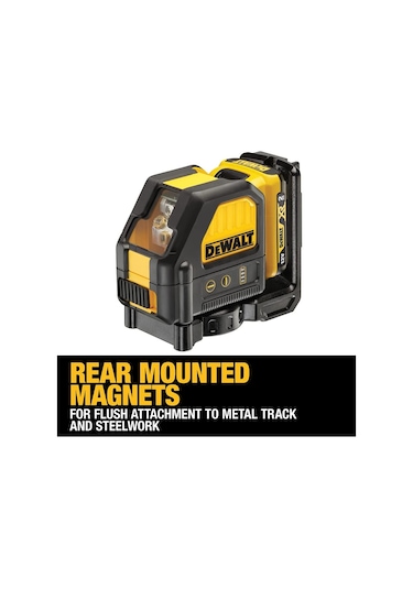 Dewalt DCE088D1R-QW Artı Lazer 108V Kırmızı - Li-Ion 2Ah Akü