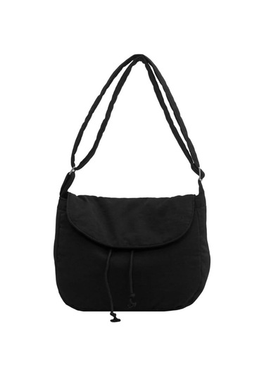 Kabarık Çapraz Askılı Çanta Kadın, Şişme Kanvas Tote Çanta Hilal Çanta Hobos Çapraz Askılı Çanta Taşınabilir Haberci Çantası Siyah A424 Siyah