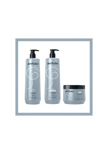 Artfolio Kırılgan Saçlar İçin Dolgunlaştırıcı Saç Şamp-krem-mask Set Güçsüz
