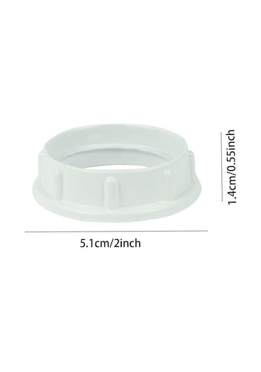 Homyl Işık Soket Gölge Halka Hafif Kolay Kurulum Yedek Beyaz