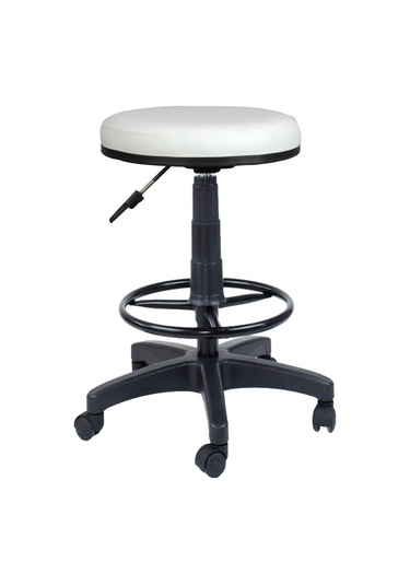 Bürocci Plastik Ayaklı Yüksek Tabure-Beyaz-2999U0109