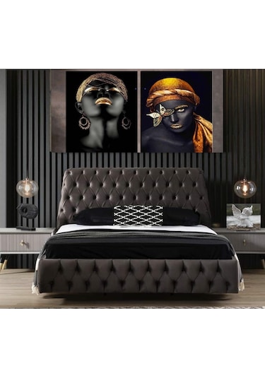 Nivabaza Chester Baza Başlık Sandıklı Tüm Renklerde Ölçülerde Yatak Hariç