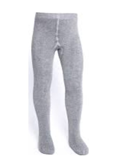Kız Çocuk Gri Külotlu Çorap Pamuklu