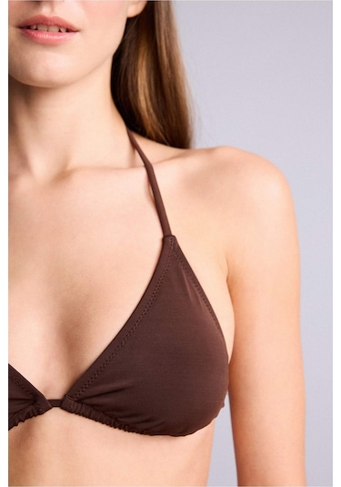 Defacto Regular Fıt Bikini Üstü T3666az26smbn341 Kahve-bn341