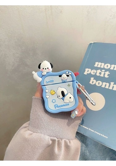 Iphone 3. Nesil Uyumlu Koruyucu Bluetooth Kulaklık Kılıfı Poohacco Figürlü Poohacco Airpods 3. Nesil