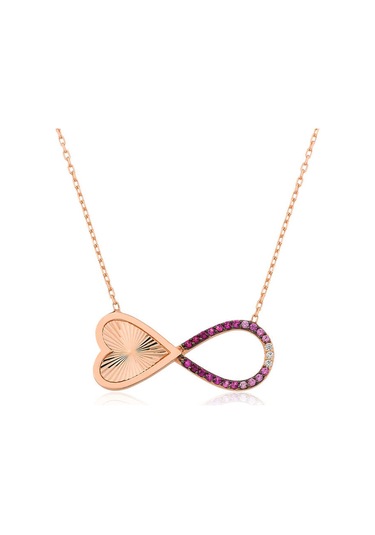 925 Ayar Gümüş Sonsuz Kalp Kadın Gümüş Kolye Gümüş