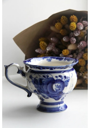 Terehoff Gzhel Fincanı 318317268 Cobalt Mavisi