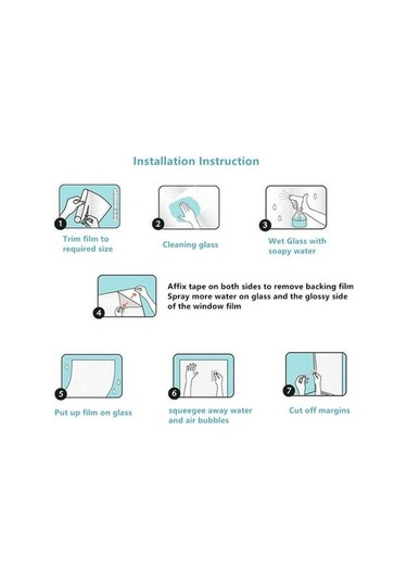 Elektrostatik Pencere Gizlilik Filmi Uv Engelleme Pvc Dıy Ev İçin Çıkarılabilir Statik Pencere Sarılma 40cm Diğer