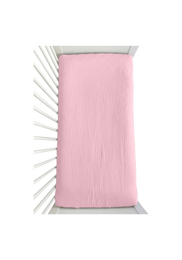 4 Katlı Müslin Bebek Nevresim Takımı Uyku Seti %100pamuk Pembe