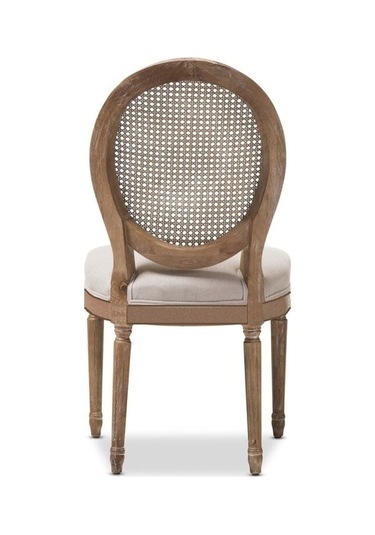 Madalyon Hazeranlı Sandalye Natürel