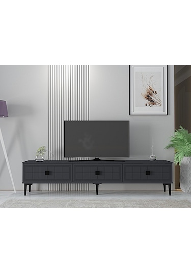 Tsa1801a - Yuka Tv Stand Antrasit 180cm Antrasit / Koyu Gri