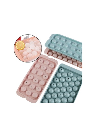 Küre Buz Kalıbı Kapaklı 33 Hazneli Yuvarlak Buz Kalıbı Kokteyl Sunum Buz Kalıbı Diğer