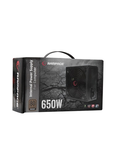 Rampage RMP-650-80PB 650W 80+ Bronze 14 CM Fanlı Güç Kaynağı