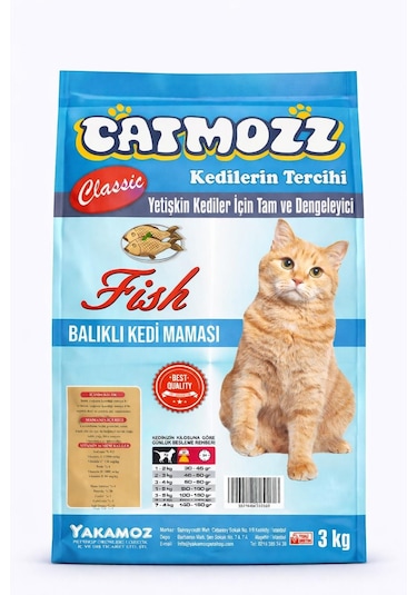 Catmozz Classic Balıklı Yetişkin Kedi Maması 3 KG
