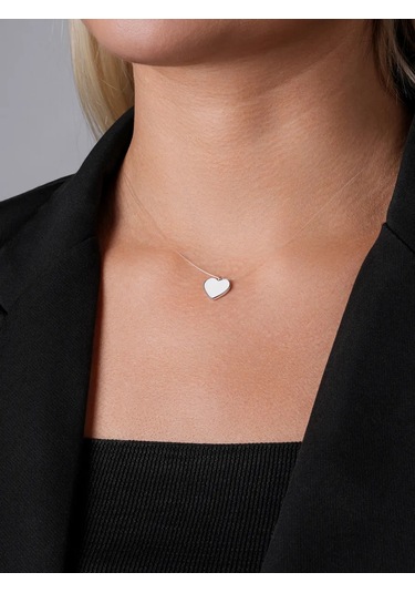 Lucente Balıkçılık İpi Kolye Kalp 925 Ayar Gümüş 327293798 Gümüş