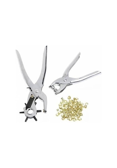 Ikili Kemer Delme Ve Perçin Atma Pensesi Seti Yedekli