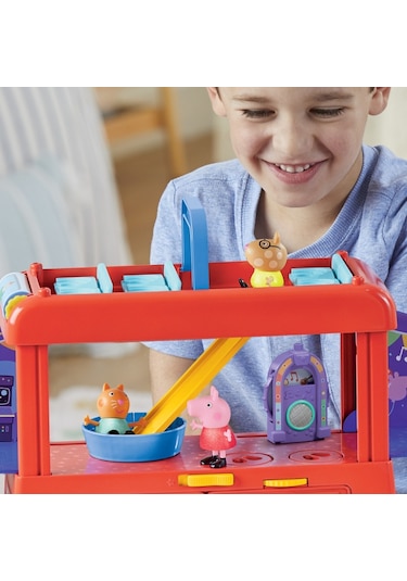 Peppa Pig 2'si 1 Arada Parti Otobüsü F8881