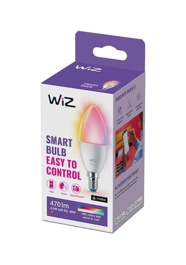 Wiz 40W Renkli Ambiyans E14 Akıllı Ampul (C37)