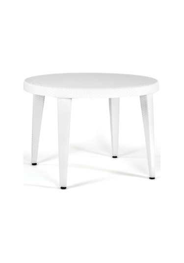 Bintaşmobilya Grey Beyaz Dış Mekan Bahçe Masası Venge