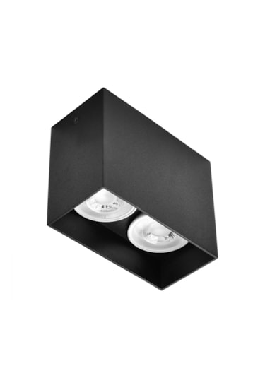Sıva Üstü İkili Led Spot Siyah-siyah