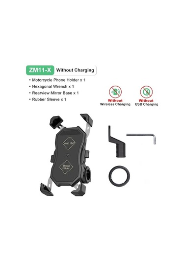 Ankatek Joyjadehub Deelife Motosiklet Motosiklet Telefon Tutucu Kablosuz 1pc 1pc