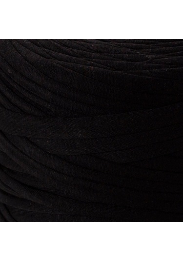 Büro Ev Ofis Hobi Dikiş Atölyesi İçin Siyah Penye Kumaş El Örgü İpi