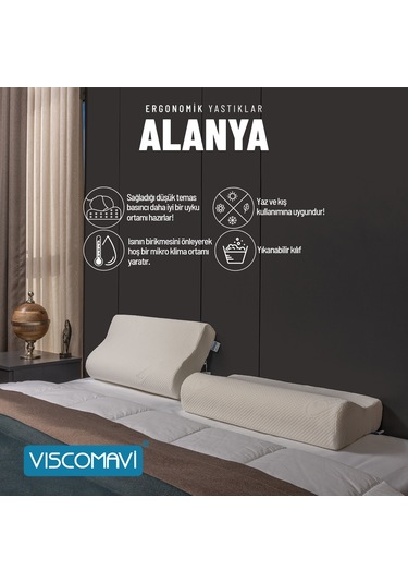 Viscomavi Alanya Ergonomik & Ortopedik Visco Yastık