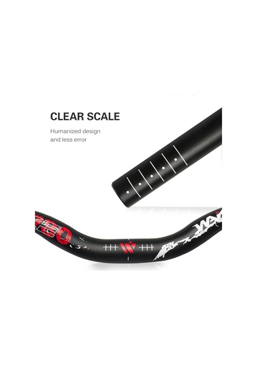 Yunboo Alüminyum U-şekilli Bisiklet Sapı, Dağ Bisikleti İçin Hız İndirimi, 780mm, Mavi, Bisiklet Aksesuarı