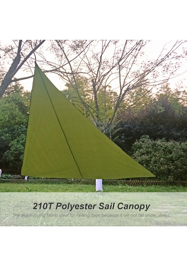 Maiyame 3x3x3m Mavi Dış Mekan Gölge Tenteği - 210t Poliester, Su Geçirmez, Rüzgar Ve Güneş Koruyucu, Çadır Bahçe Teras Kullanıma Uygun Mavi