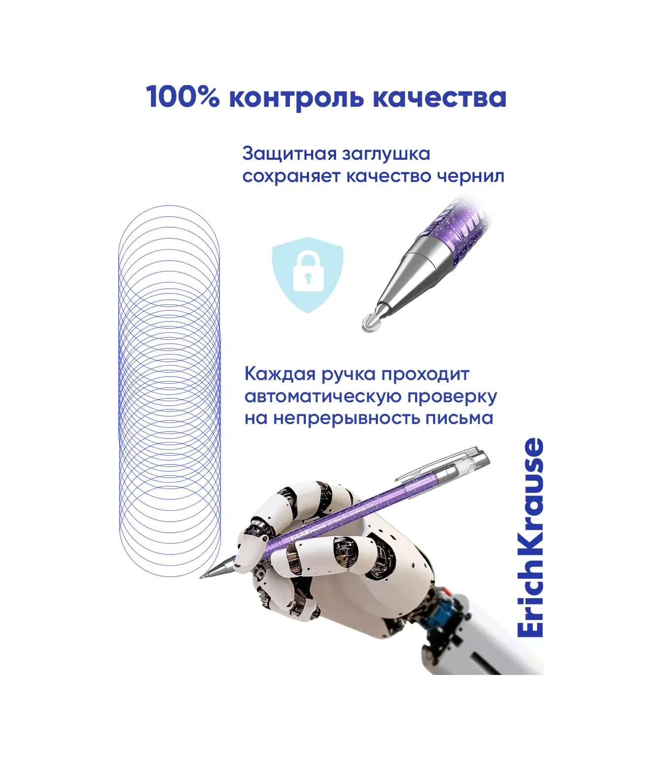 Erichkrause Siyah Mürekkepli Tükenmez Kalem Seti 4 Ad 197655207 Mavi