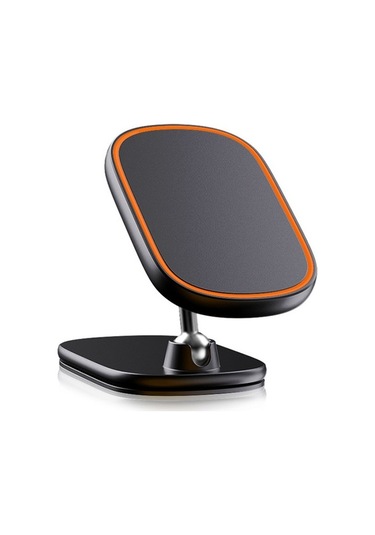 Luckysouk Alüminyum Alaşım + Silikon Manyetik Adsorpsiyon Araç Navigasyon Katlanır Telefon Tutucu Braketi Siyah Yok Havalandırma B1f8u8