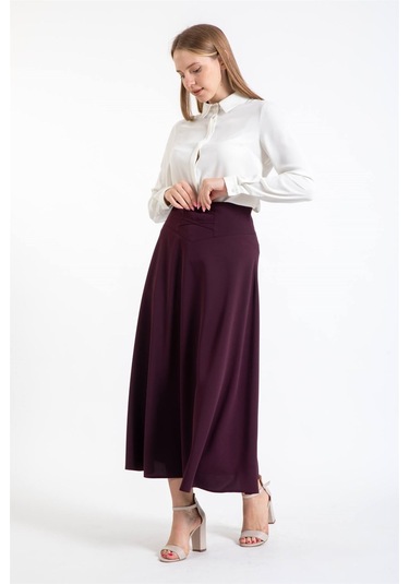 Kloş Etek Mürdüm-mürdüm Mürdüm