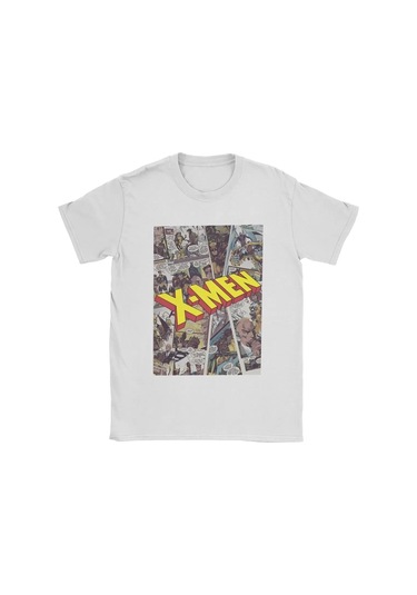 Mınıso X-men Wolverine Karakter Baskılı %100 Pamuk Erkek T-shirt - Kısa Kollu Crewneckcamel CAMEL