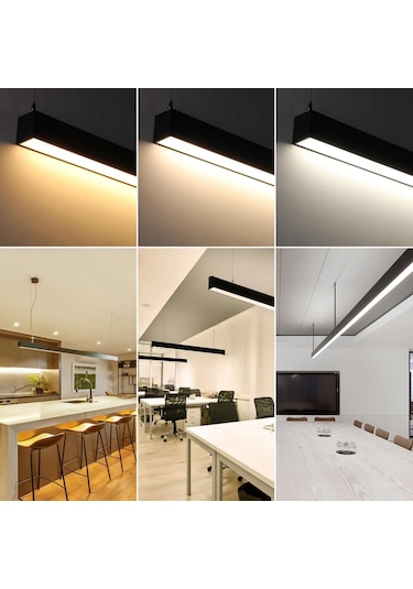 Lineer Sarkıt 100 Cm 36w Beyaz Isık Sıva Ustu Ve Sarkıt