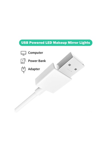 Gajeena 14'lü Usb Dokunmatik Led Ayna Işığını, Parlaklığı Ayarlanabilir Banyo Makyaj Dolabı Işığı, Göz Bakımı Yumuşak Işık Çok Renkli