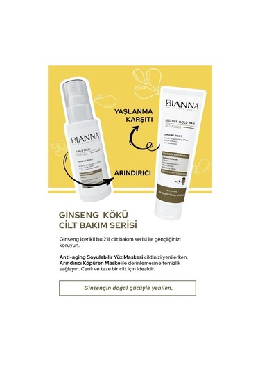 Bianna Bubble Ginseng İçerikli Köpüren Yüz Maskesi 75 ML