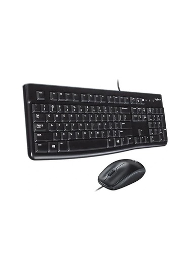 Logitech Mk120 Usb Q Siyah Kablolu Klavye + Mouse Set Optik