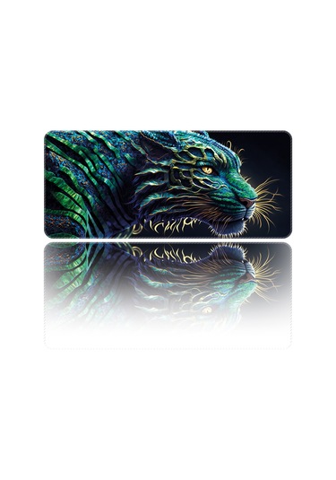 Helixsun Mouse Pad Büyük Boy Gaming Oyuncu XXL 90 x 40 CM Leopard
