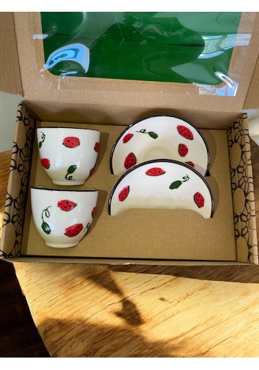 Yeni Nesil Modern Fincan Seti 2li - Şık Ve El Yapımı Standart