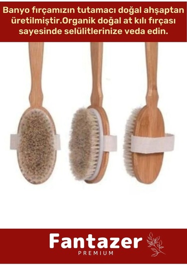 Özel Üretim Organik %100 Doğal At Kılı Masaj Banyo Selülit Fırçası Çok Renkli