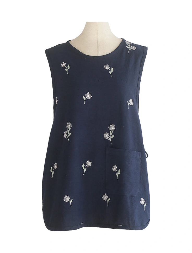 Skycity Kumaş Çiftlik Aile Fantezi Desenli Evde Mutfak Çalışmaları İçin Kısa Tip Tulum Apron Kahverengi, M Beden 150-180 Cm Diğer