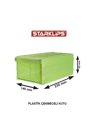 Plastik Çekmece 140 140x95x230 Sk Sarı 5 Adet