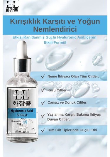 Lau Lau Hyaluronik Asit Serum 50 ML