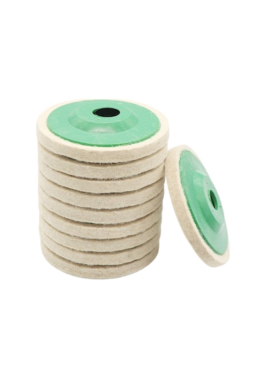 Xindoker 10'lu Yün Disk Seti - 100mm Açılı Taşlama Makinesi İçin Parlatma Ve Temizleme Diski