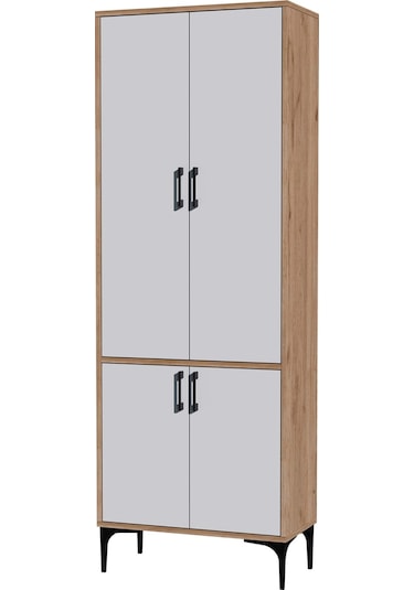 5032 Royal 4 Kapaklı 5 Askılı Portmanto Sepet - Beyaz